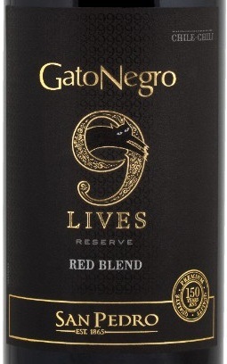 Rượu Vang Gato Negro 9 Lives Reserve Cabernet Sauvignon Chile wine