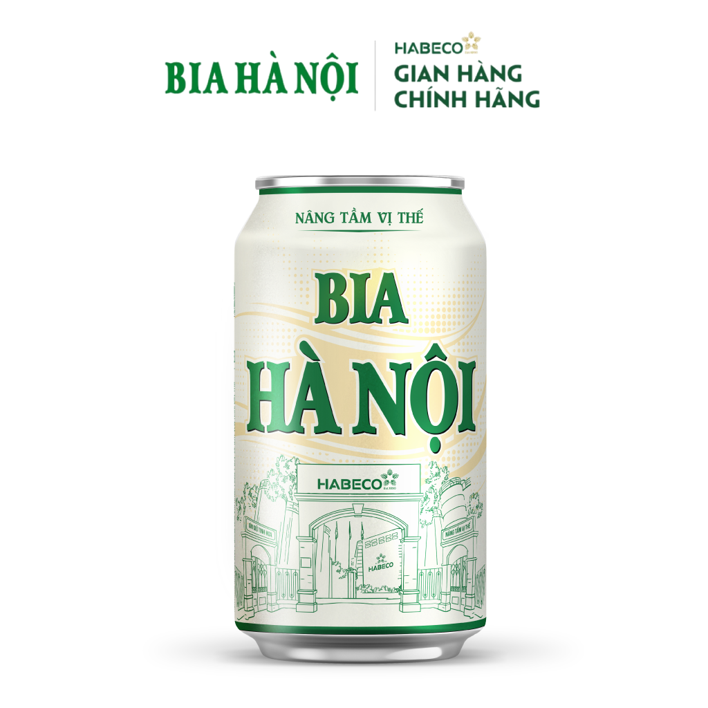 Green Ha Noi Beer- 330 ml- Alc 4.3%