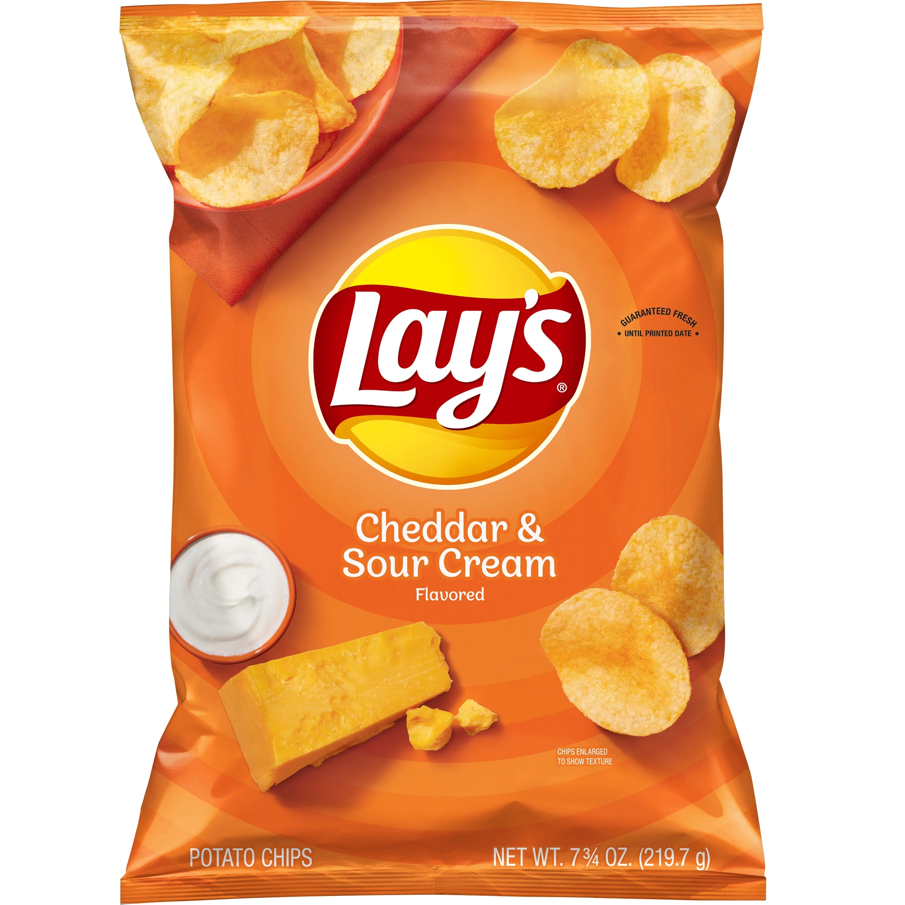 Lay's Potato Chips, Cheddar & Sour Cream- 198g