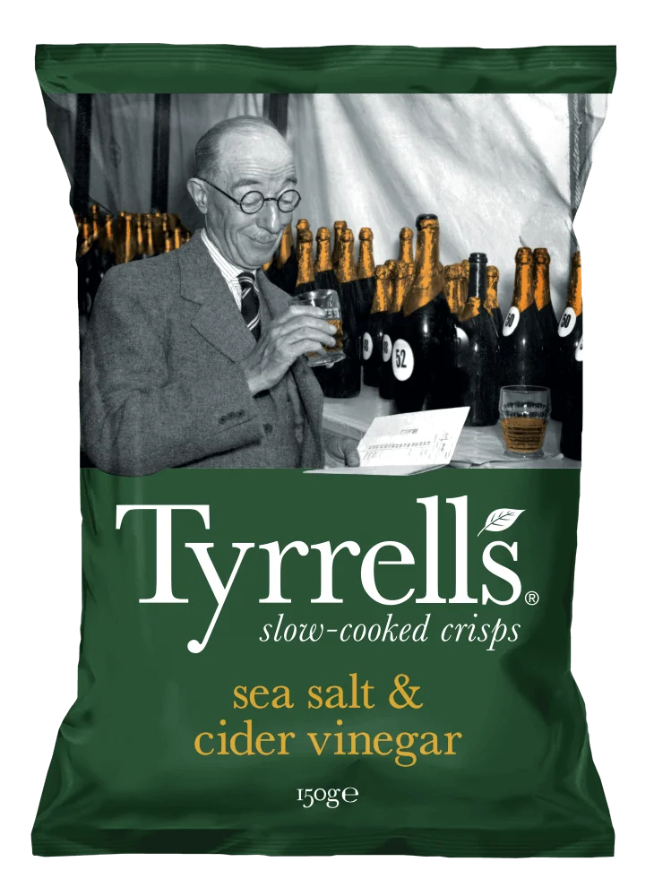 Tyrrell's Crisps, Sea Salt and Cider Vinegar- 150g