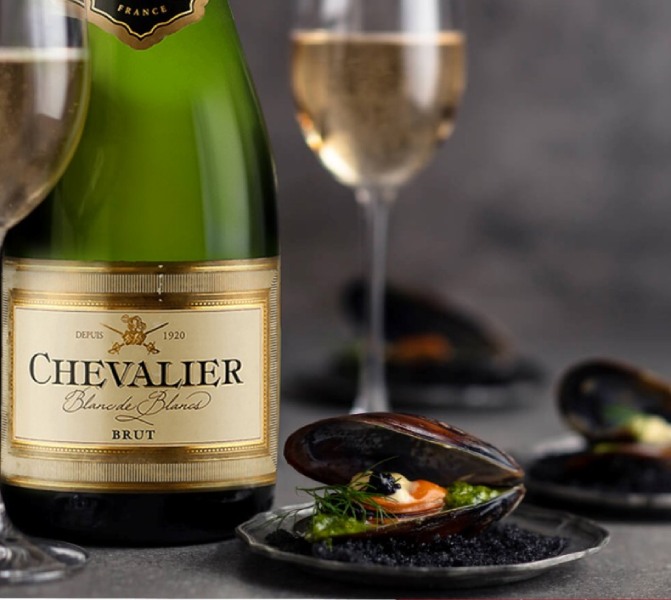 Chevalier Brut Blanc de Blancs Sparkling wine- 75cl-11,5% v/v