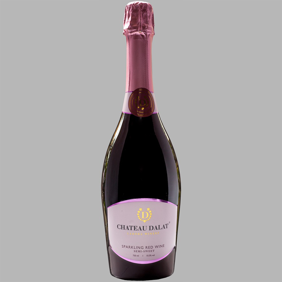 Chateau Dalat Sparkling red wine semi sweet-75cl-10.5%v/v