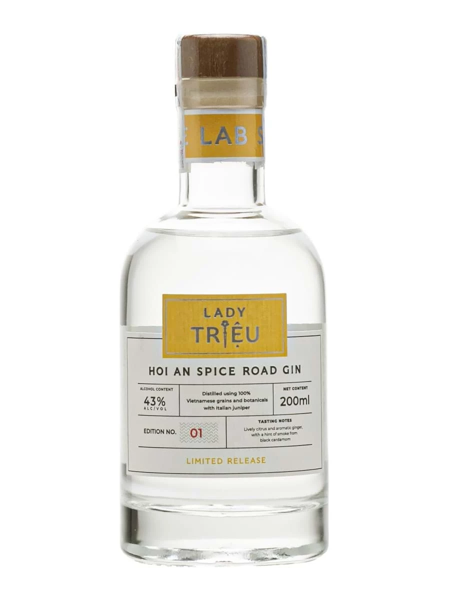 Gin Lady Trieu - Hoi An Spice Road Gin 20cl- 43%v/v- Vietnamese alcohol