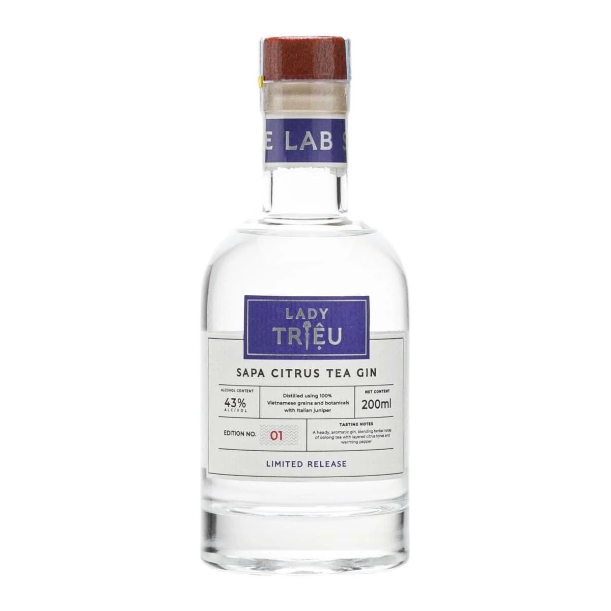 Lady Trieu – Sapa Citrus Tea Gin 20cl- 43%v/v- Vietnam alcohol