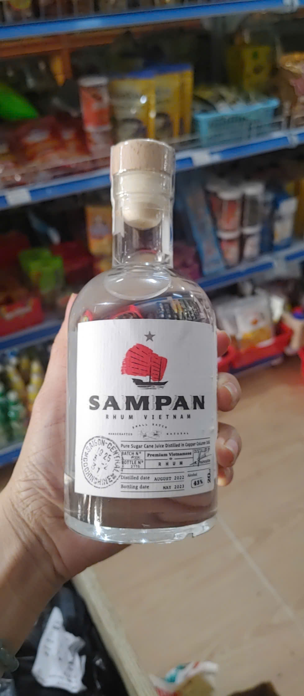  Sampan White Rum 20cl- 43% v/v