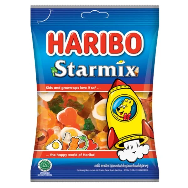 Kẹo dẻo Haribo Starmix jelly gummy 80g