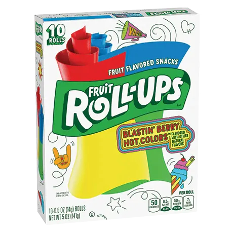  Rê chuột lên hình để phóng to  Kẹo Dẻo Trái Cây Cuộn Fruit Roll-Ups Fruit Flavored Snacks