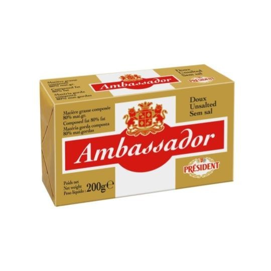 Ambassador Butter – Unsalted (200g)