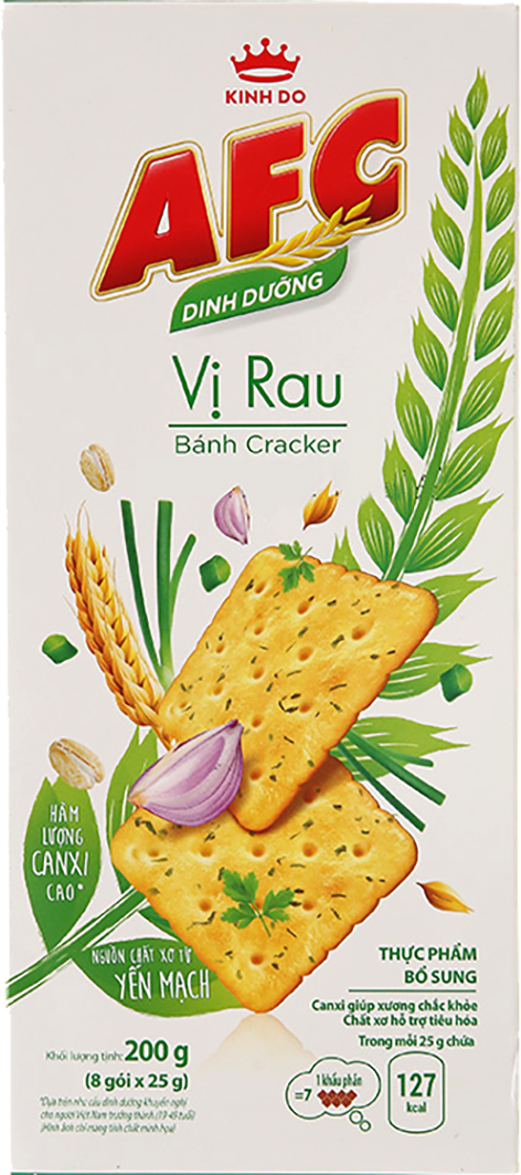 Vegetable Flavor crunchy crackers - AFC Vị rau