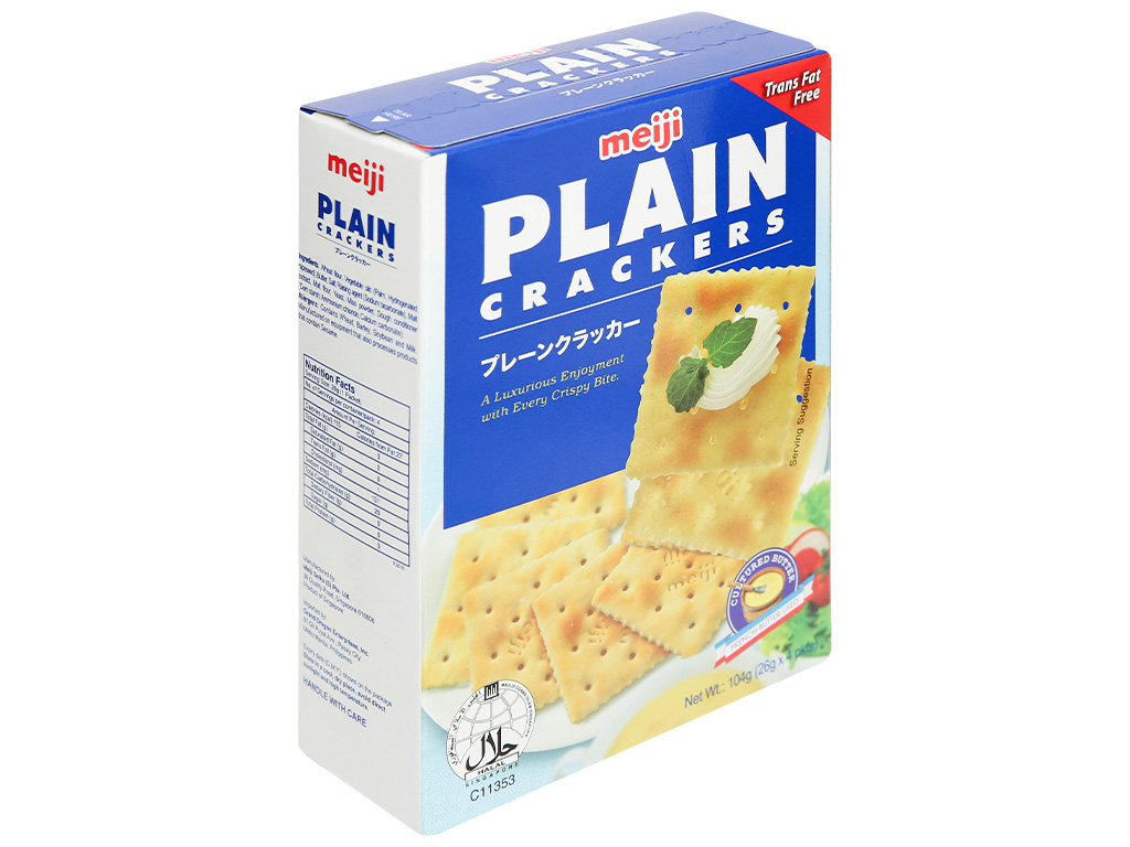 Meiji Plain crackers- 104g