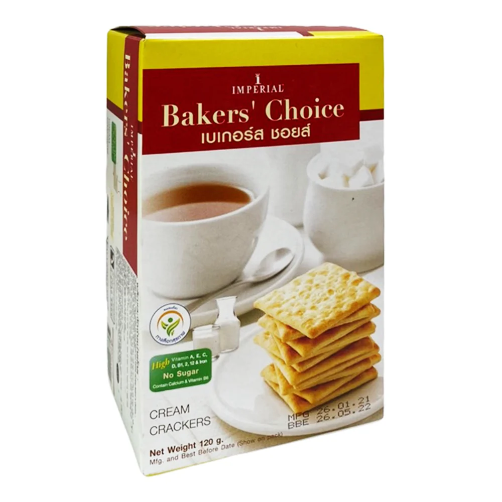 Cream Crackers with NO sugar- contain Calci and Vitamin B6-120g