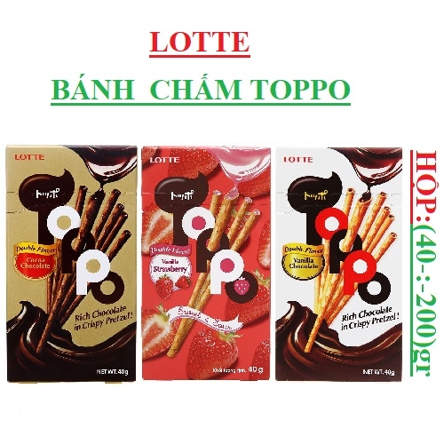 Bánh que Toppo - Rich chocolate in crispy prezel 40g