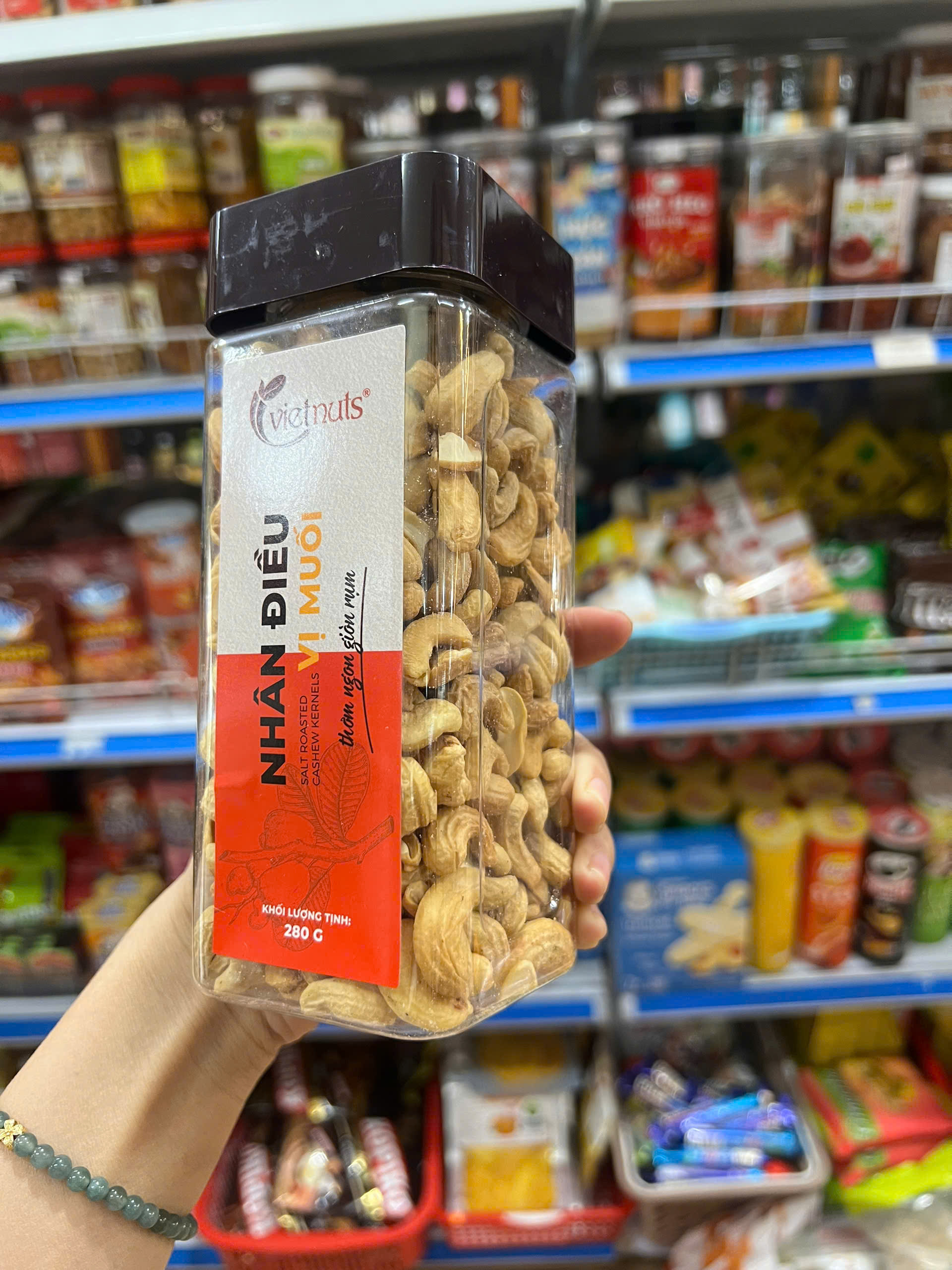 Salt Roasted Cashew Kernels- Nhân điều vị muối 280g