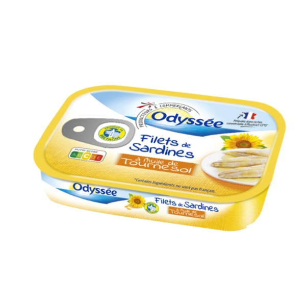 ODYSSEE Sardines In Sunflower Oil 135G