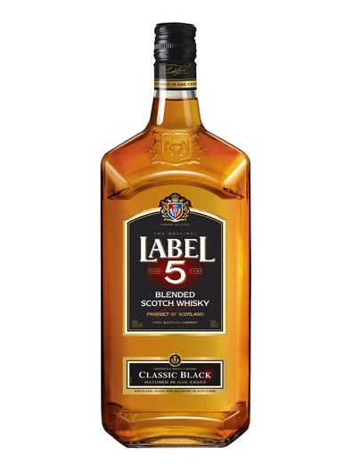 Label 5 Blended Scotch Whisky 40% 1L
