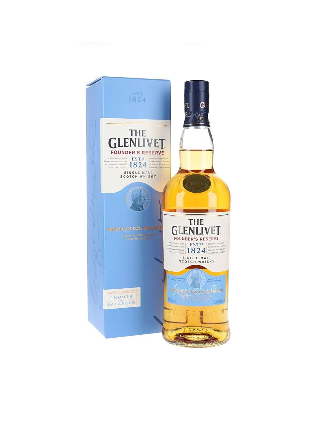 Rượu Glenlivet 1824 Founder's Reserve Single Malt Whisky- 40%- 1L