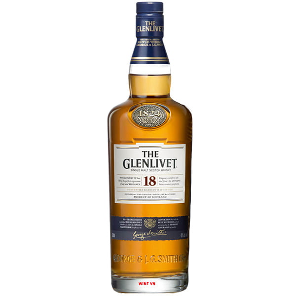 Rượu The Glenlivet 18 Years Single Malt- 70cl-40%v/v 