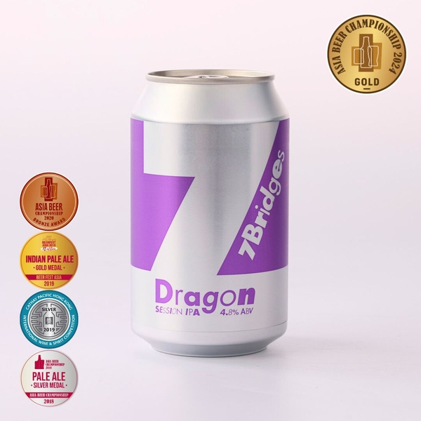 Bia thủ công 7 Bridges Dragon IPA Beer 330ml